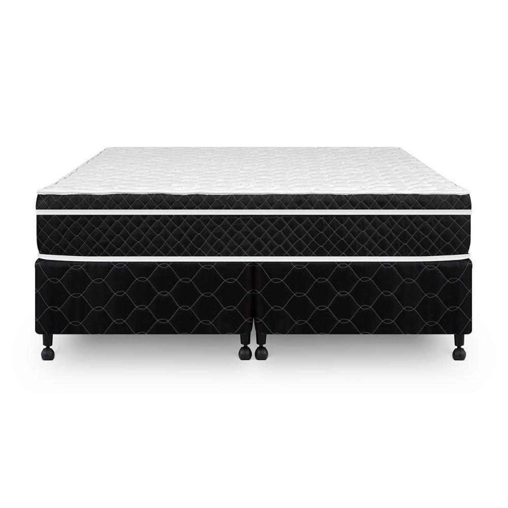 Cama Box + Colchão Netsono Queen Class One Face Molas Pocket 158x198x52cm - 3