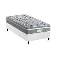 Cama Box Solteiro: Colchão Molas Ensacadas Probel MasterPocket Evolution + Base CRC Courano White(88x188) - 1