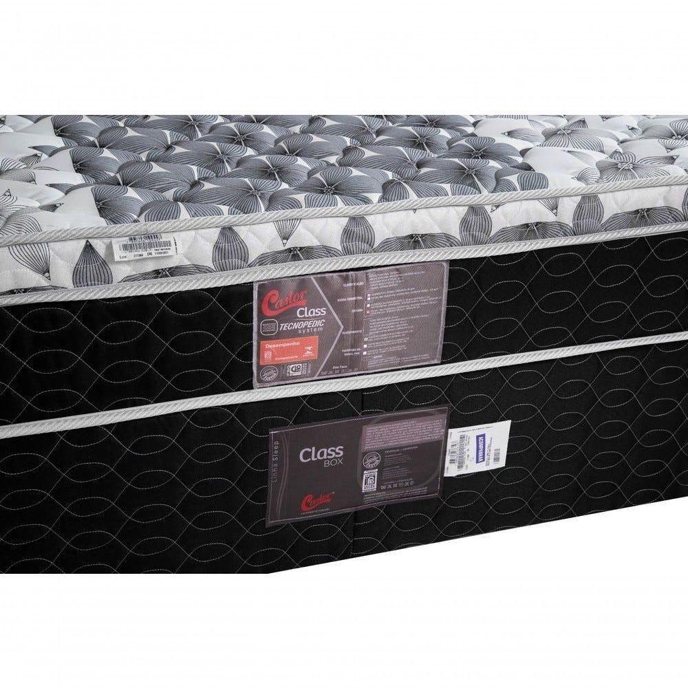 Cama Box + Colchão Castor Solteiro Class One Face Tecnopedic 120x203x52cm - 2
