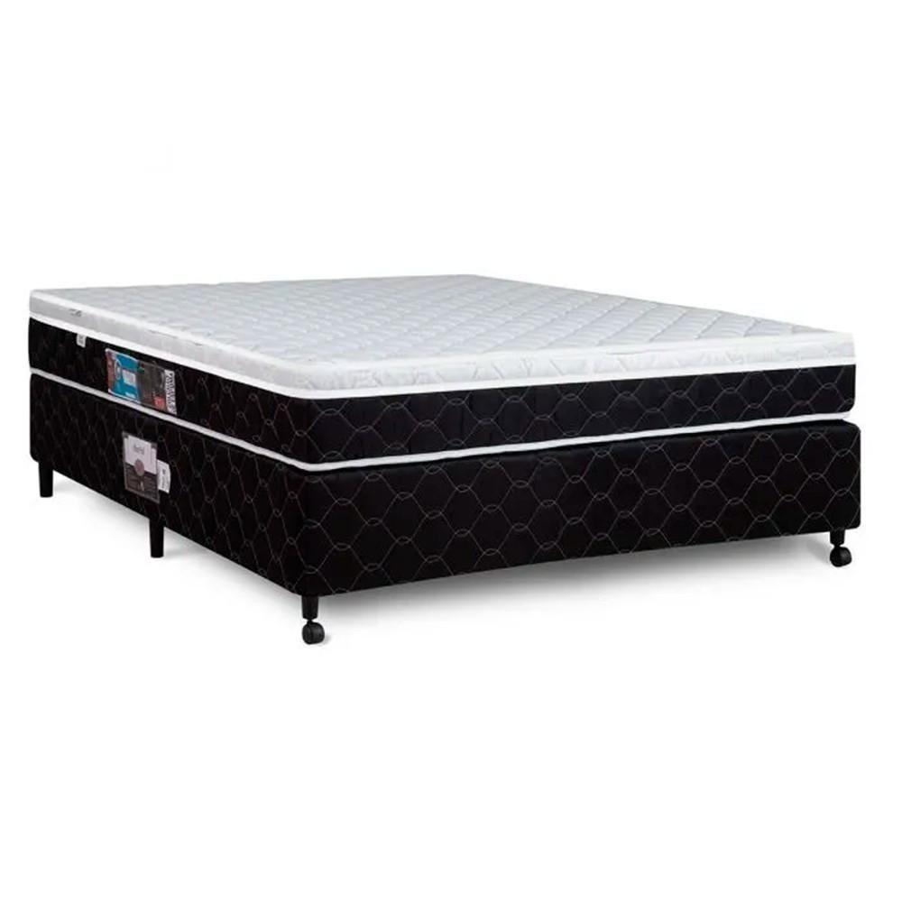 Cama Box + Colchão Castor Casal Montblanc One Face D33 138x188x52cm - 1