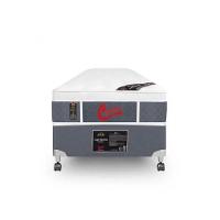 Cama Box + Colchão Castor Solteiro Plush Light Stress One Face Pocket 88x188x61cm