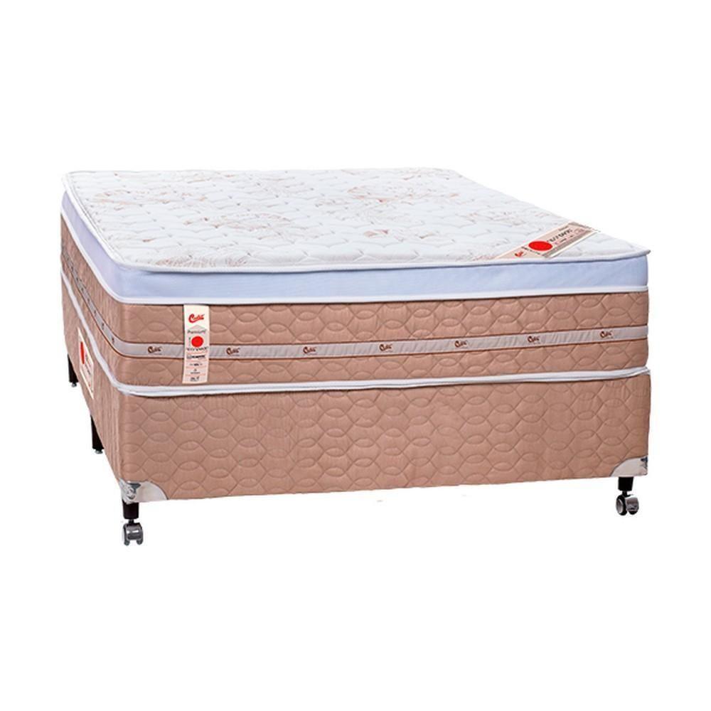 Cama Box + Colchão Castor Com Massageador Casal Niponpedic One Face Tecnopedic 138x188x59cm - 5