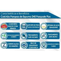 Cama Box Queen: Colchão Espuma D45 Paropas Pasquale Plus + Base CRC Suede Black(158x198) - 3