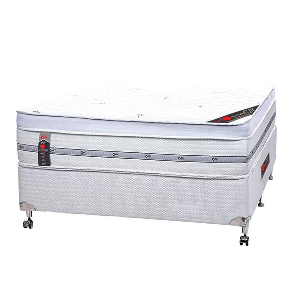 Cama Box + Colchão Castor Com Massageador Casal Niponpedic One Face Pocket 138x188x60cm - 5