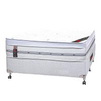 Cama Box + Colchão Castor Com Massageador Casal Niponpedic One Face Pocket 138x188x60cm - 1