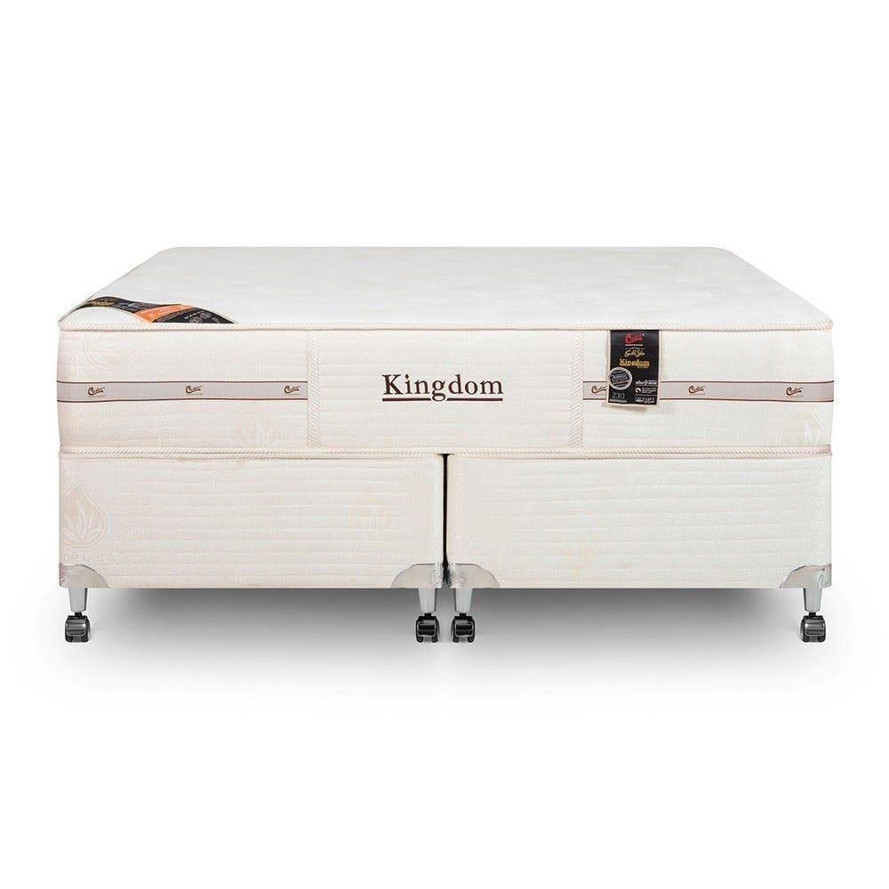 Cama Box + Colchão Castor Queen Kingdom Aloe Vera Double Face Pocket 158x198x59cm - 3