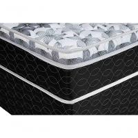 Cama Box + Colchão Castor Queen Class One Face Tecnopedic 158x198x52cm