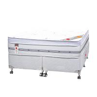 Cama Box + Colchão Castor Queen Niponpedic One Face Pocket 158x198x60cm