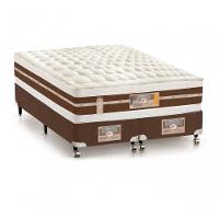 Cama Box + Colchão Castor King Silver Star Air Double Face Hibrido 193x203x61cm - 1