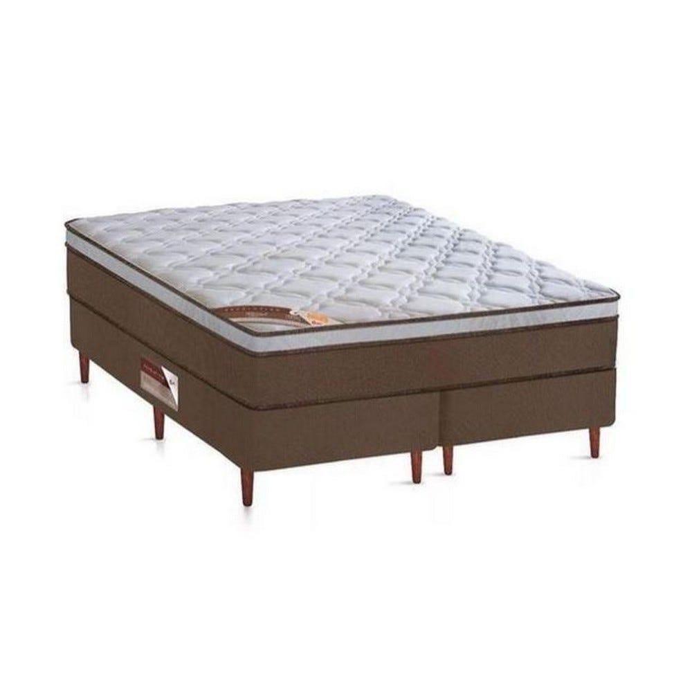 Cama Box + Colchão Castor Queen Innovation One Face Pocket 158x198x54cm - 1