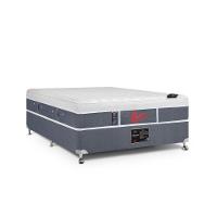 Cama Box + Colchão Castor Casal Plush Light Stress One Face Pocket 138x188x61cm - 1