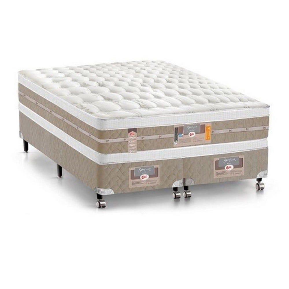 Cama Box + Colchão Castor King Silver Star Air Double Face Pocket 180x200x61cm - 3