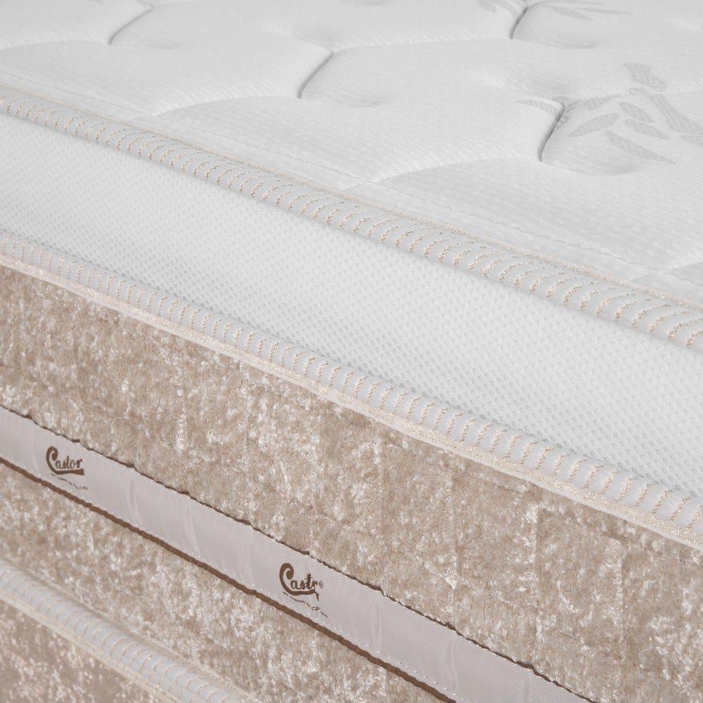 Cama Box + Colchão Castor King Premium One Face Tecnopedic 180x200x57cm - 4