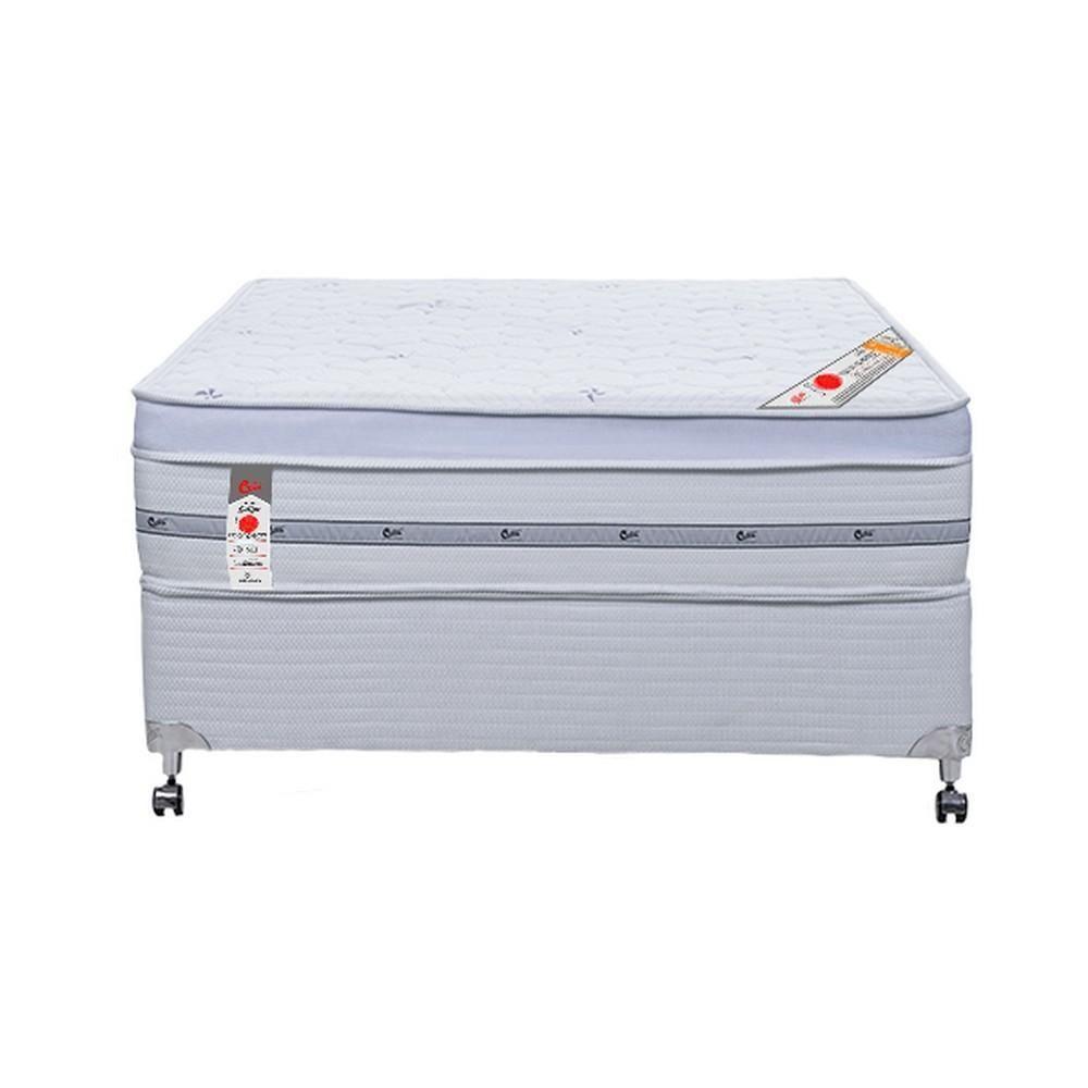Cama Box + Colchão Castor Casal Niponpedic One Face Pocket 138x188x60cm - 7