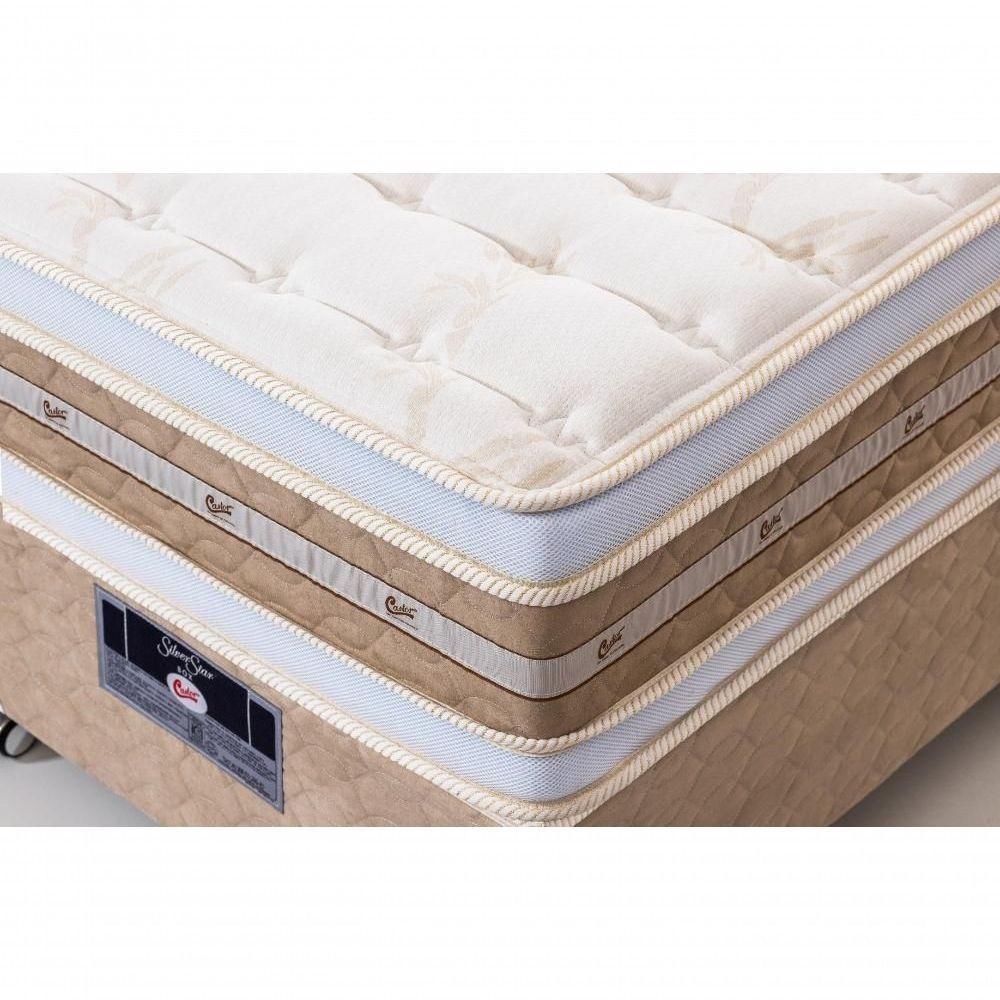 Cama Box + Colchão Castor Solteiro Silver Star Air Double Face Pocket 120x203x61cm - 7