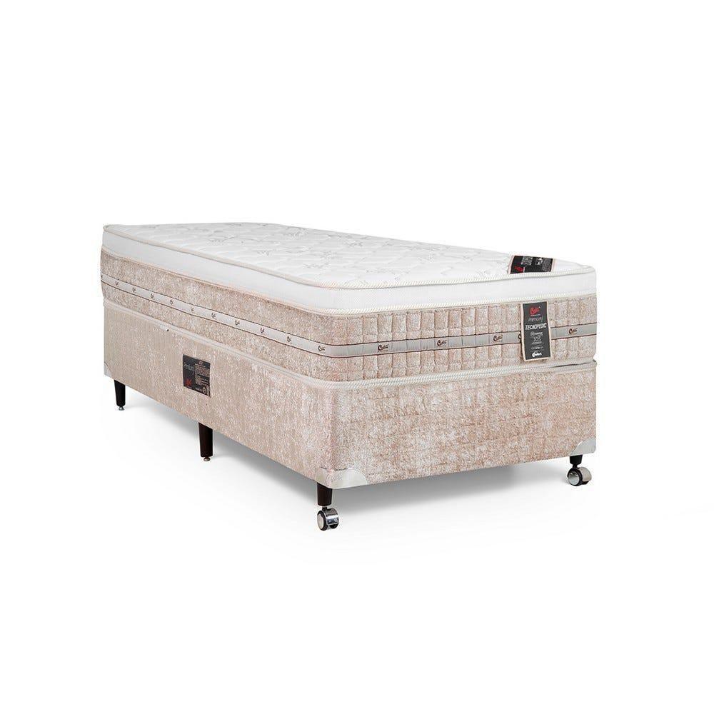 Cama Box + Colchão Castor Solteiro Premium One Face Tecnopedic 96x203x57cm - 6