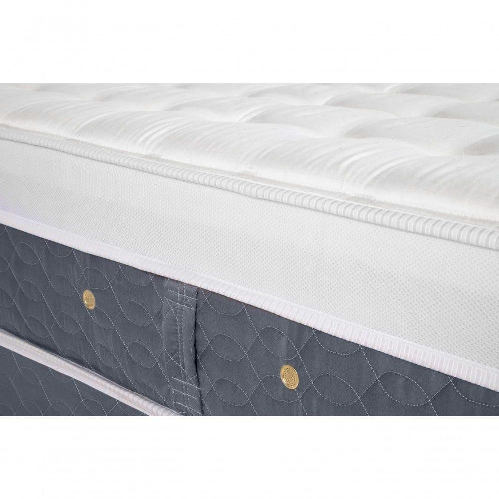 Cama Box + Colchão Castor Solteiro Plush Light Stress One Face Pocket 120x203x61cm - 1