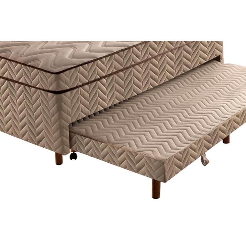 Cama Box c/Auxiliar Conjugado Solteiro: Colchão Molas Extrapedic Sublime Clean (88x188x47) Paropas - 4