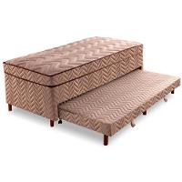 Cama Box c/Auxiliar Conjugado Solteiro: Colchão Molas Extrapedic Sublime Clean (88x188x47) Paropas - 1