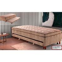 Cama Box c/Auxiliar Conjugado Solteiro: Colchão Molas Extrapedic Sublime Clean (88x188x47) Paropas - 9