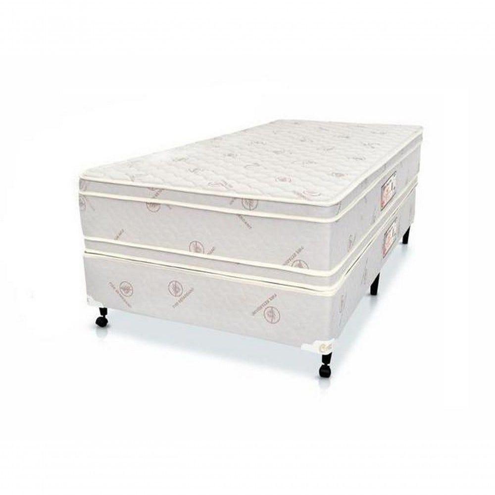 Cama Box + Colchão Castor Solteiro Hotel Collection Fire Retardant Double Face Pocket 100x200x60cm - 1