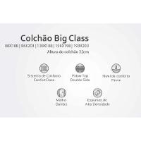 Cama Box Baú King: Colchão Molas Herval ConfortClass Big Class DF + Base CRC Suede Gray(193x203)