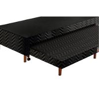Cama Box c/Auxiliar Conjugado Solteiro: Colchão Molas Extrapedic Sublime Pillow Black (88x188x47) Paropas - 4