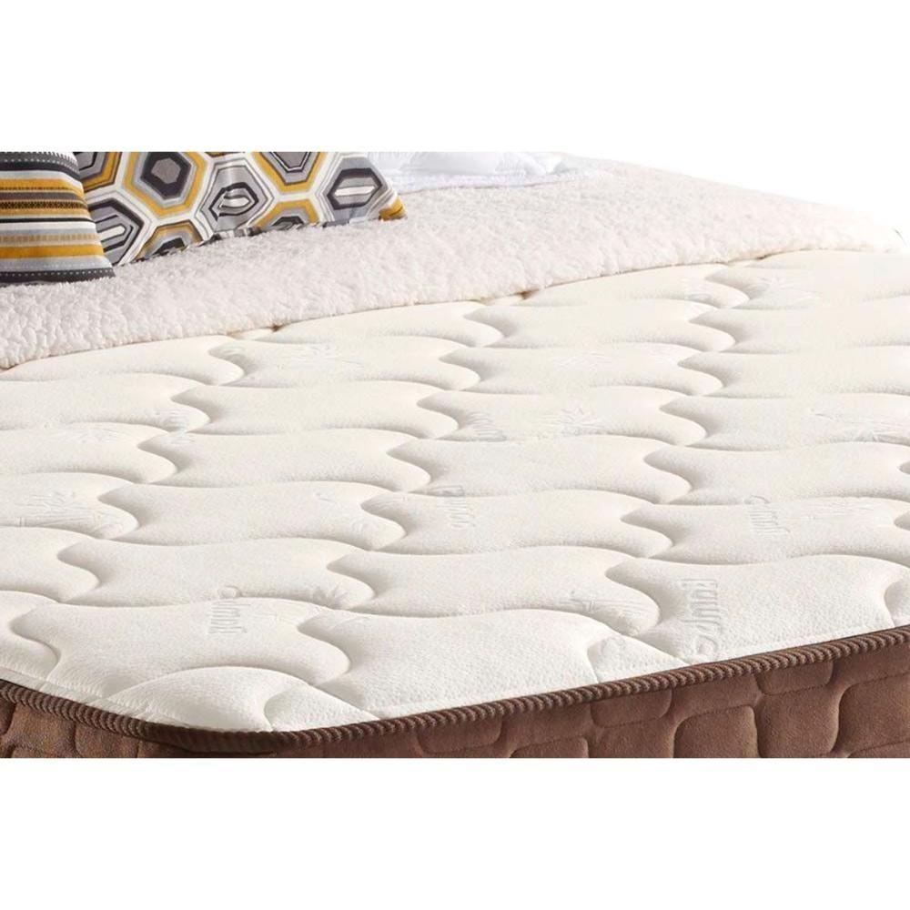 Cama Box Baú King: Colchão Molas Anjos King Best Superlastic + Base Crc Courano Brown(193x203) - 6