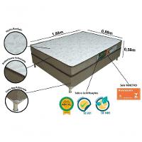 Conjunto Cama Box E Colchão Solteiro Becflex Mag Gold - 2