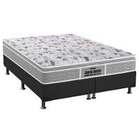 Cama Box Queen: Colchão Espuma Probel D45/EP Guarda Costas Próextreme Plus + Base CRC Suede Gray(158x198) - 1