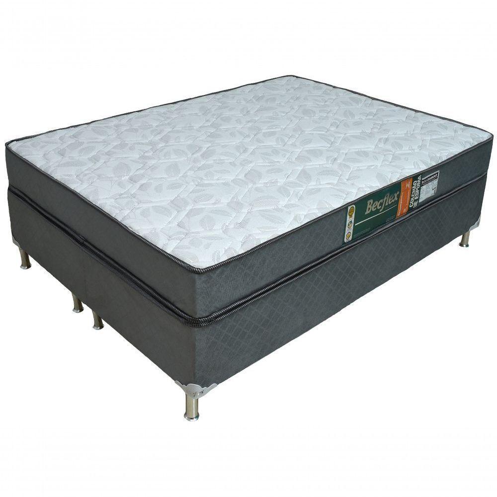 Conjunto Cama Box E Colchão King Becflex Diamond - 1