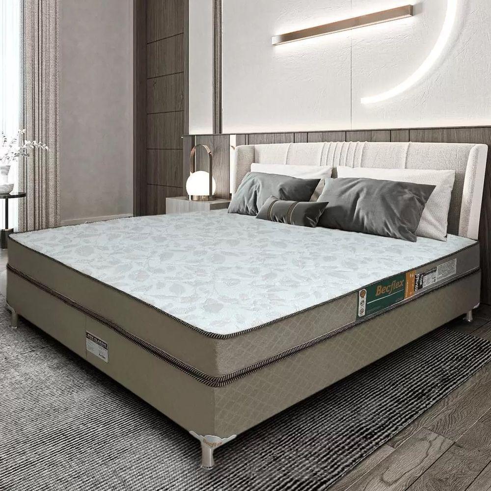 Conjunto Cama Box E Colchão King Becflex Mag Gold - 3