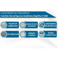 Cama Box Baú Queen: Colchão Anatômico Herval AG65 ErgoPlus C1604 Double Face + Base CRC Suede Gray(158x198) - 2