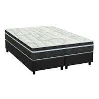 Cama Box Queen: Colchão Molas Bonnel Orthoflex Venezia + Base CRC Suede Gray(158x198) - 1
