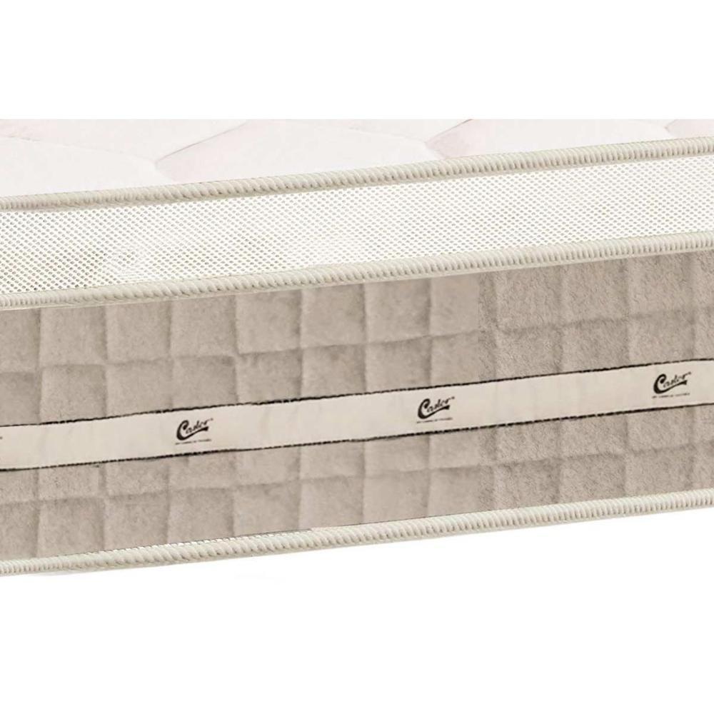 Cama Box Baú Queen: Colchão Molas Bonnel Castor Premium Tecnopedic + Base CRC Suede Gray(158x198) - 8