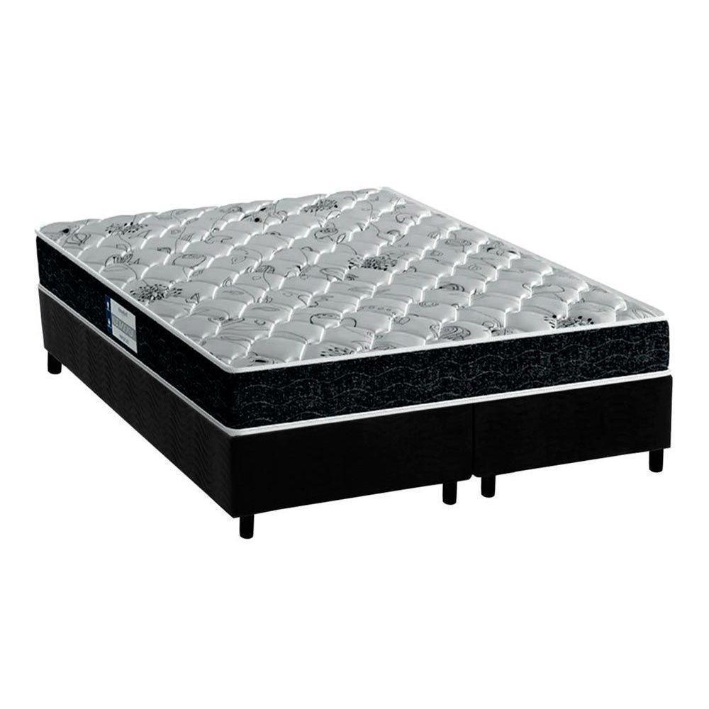 Cama Box King: Colchão Anatômico Probel D45/EP Advanced Tech2000 Plus + Base CRC Suede Black(193x203) - 1