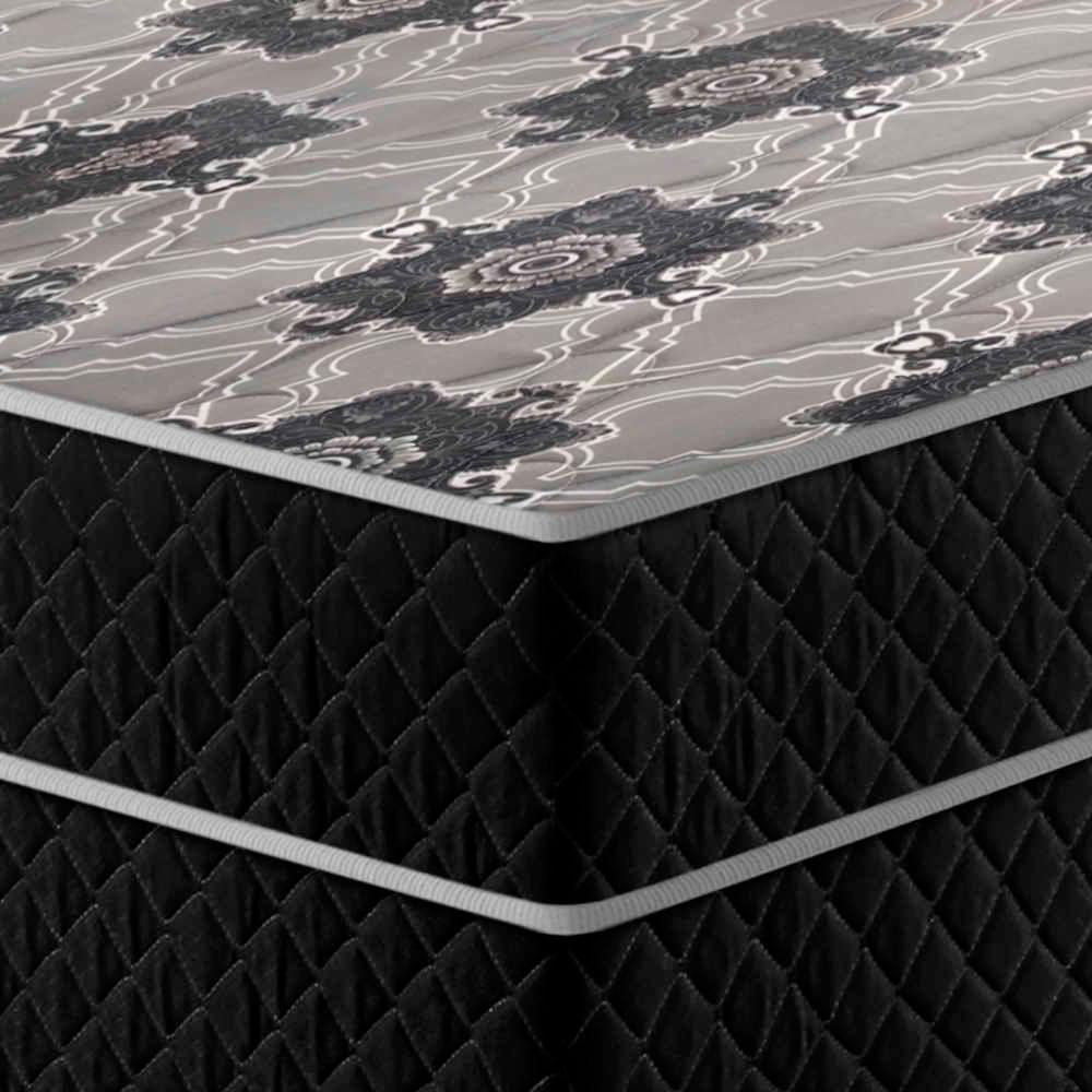 Cama Box Conjugada Solteiro Umaflex Granada Plus Preto - 3