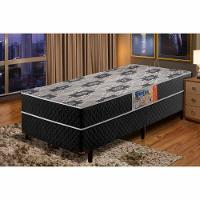 Cama Box Conjugada Solteiro Umaflex Granada Plus Preto