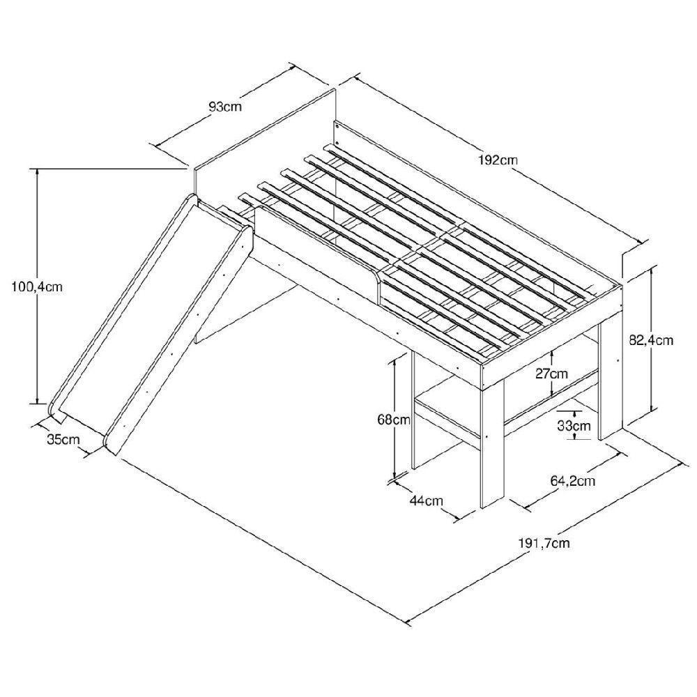 Conjunto Cama 90 e Baú Playground Branco - 7