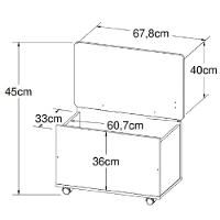 Conjunto Cama 90 e Baú Playground Branco - 7