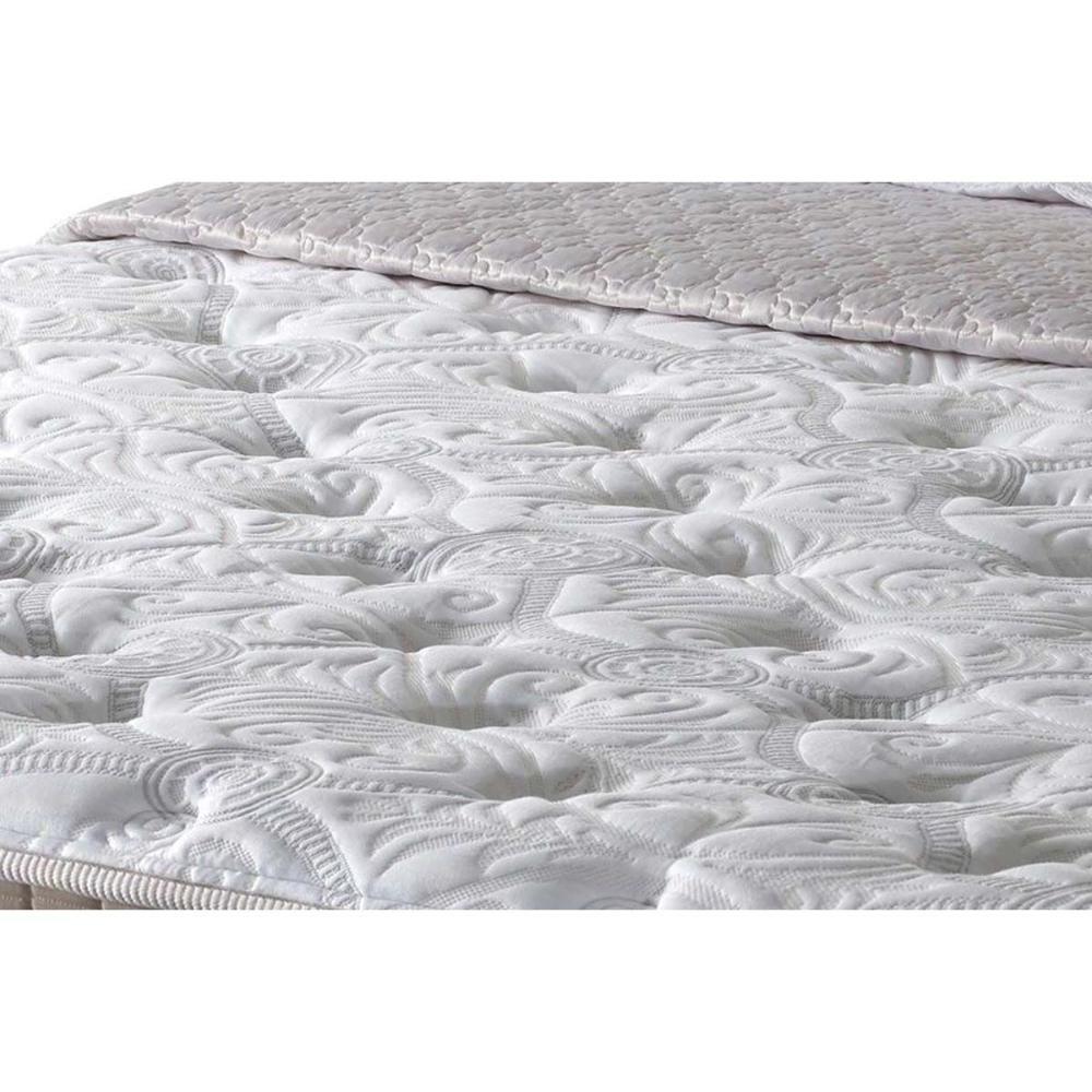 Cama Box King: Colchão Molas Masterpocket Ensacadas Anjos Confortable + Base Preto(193X203) - 2