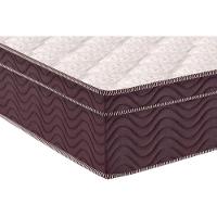 Cama Box Baú Queen: Colchão Espuma Ortobom D28 Airtech 60 Euro Pillow + Base CRC Courano Brown(158x198) - 2
