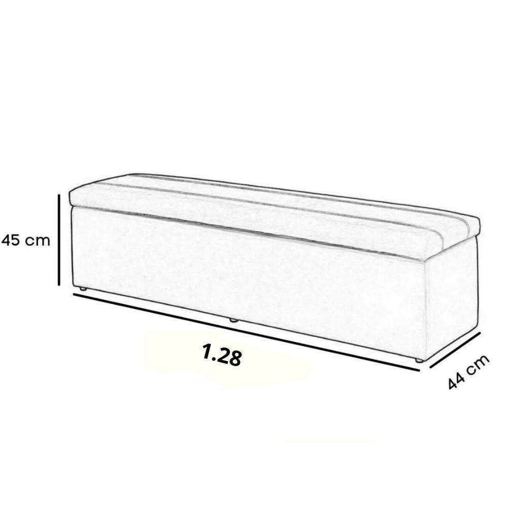 Báu Calçadeira Sapateira Dubai- Tamanho Viuva 1,28 Mt-veludo Rosa - 2