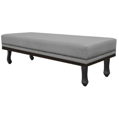 Calçadeira Solteiro P02 90cm - Doce Sonho Móveis Cinza