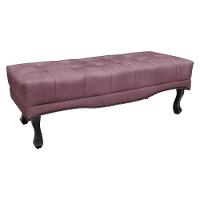 Calçadeira Recamier Queen 1,60m Vicenza Veludo Cor Uva - 1