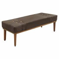 Calçadeira Recamier Queen 1,60m Gênova Marrom Pallazio - 1