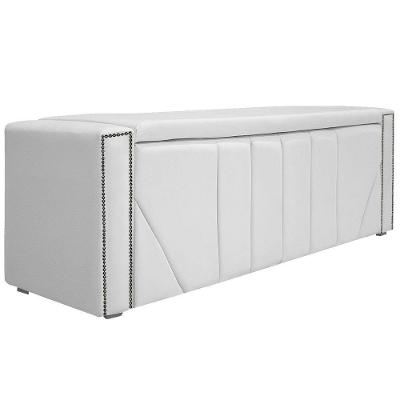 Calçadeira Baú King 195cm Corano Branco