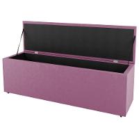 Calçadeira Baú Solteiro Cora 90Cm Suede Rosa - Desk Design - 6