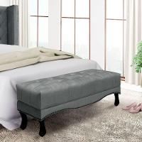 Calçadeira Recamier Queen 1,60m Cor Cinza Chumbo - 4