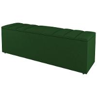 Calçadeira Baú Queen Size Grace 160Cm Suede Verde - 1